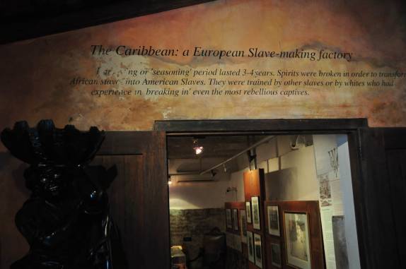 Exposição sobre a escravidão no museu Kura Hulanda, em Otrabanda, bairro de Willemstad, em Curaçao